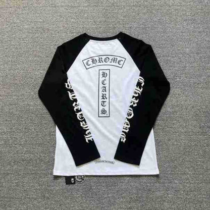Chh Chrome Heart Long Sleeve Shirt Unisex Fashion Loose Long Sleeve Shirt