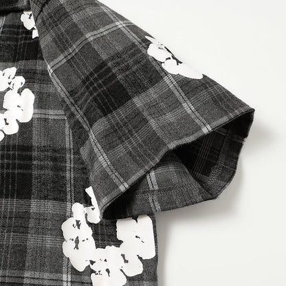 Denim Tears Shirt Kapok Plaid Short Sleeve Shirt
